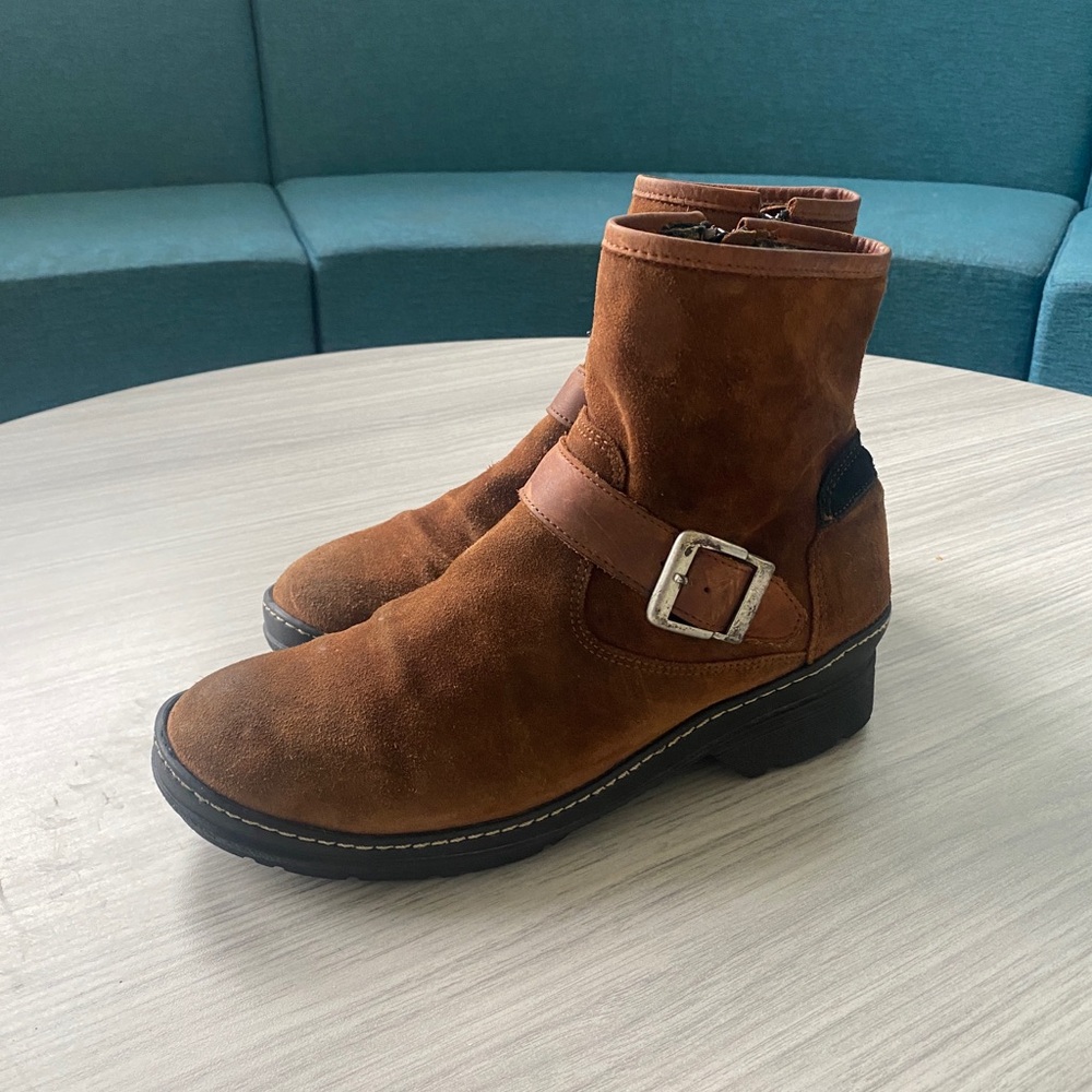 Wolky Brown Suede Lined Ankle Bootstrap